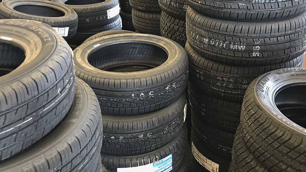 stack of car tires