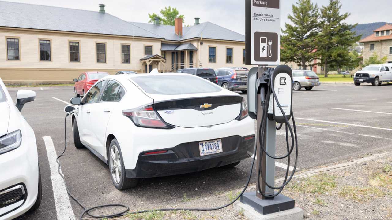 chevy volt being charged