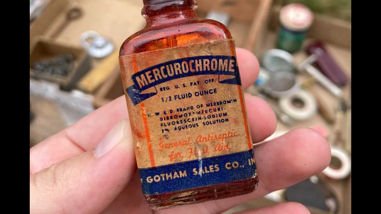 bottle of mercurochrome